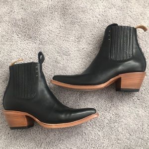 Black Western Cowboy Chelsea PS Kaufman Boots